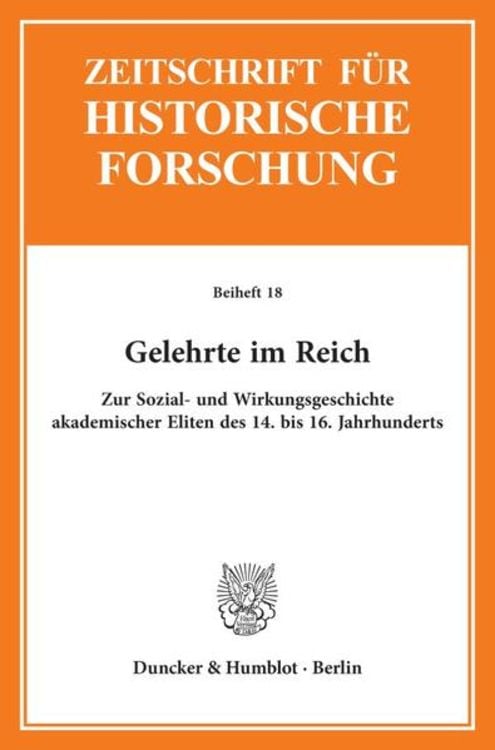 Bild vom Artikel Gelehrte im Reich. vom Autor Rainer Christoph Schwinges