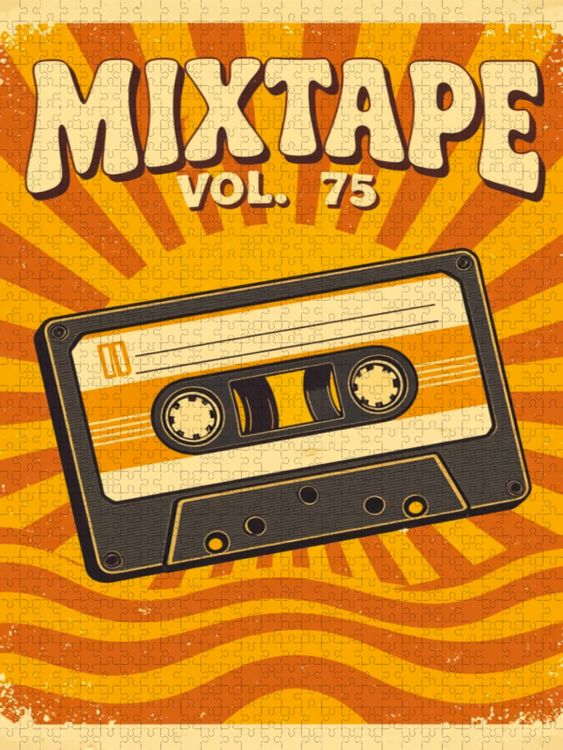 Produktbild: CALVENDO Puzzle Mixtape Memories | 1000 Teile Lege-Gr&ouml;&szlig;e 64x48cm Foto-Puzzle f&uuml;r gl&uuml;ckliche Stunden