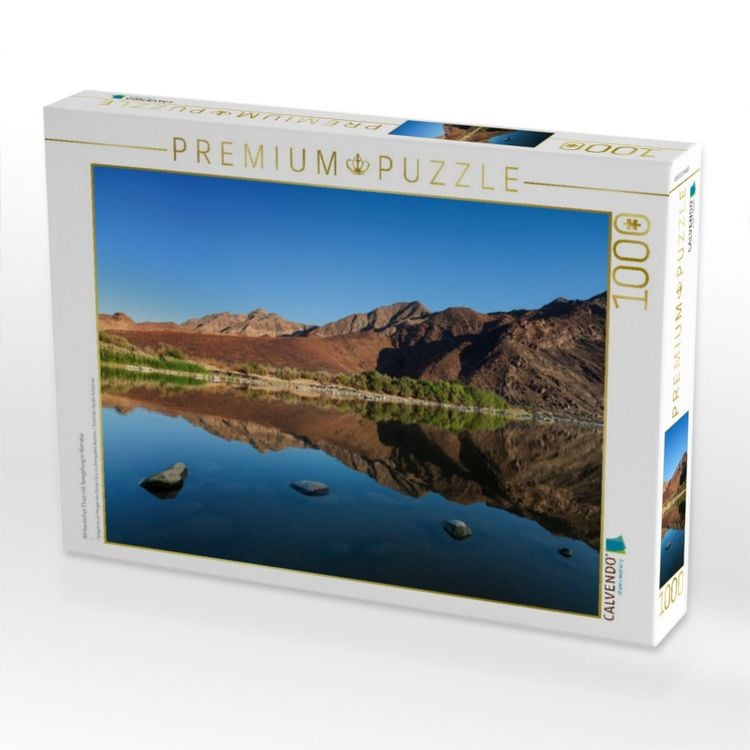 Produktbild: CALVENDO Puzzle Afrikanischer Fluss mit Spiegelung in Namibia | 1000 Teile Lege-Gr&ouml;&szlig;e 64x48cm Foto-Puzzle f&uuml;r gl&uuml;ckliche Stunden