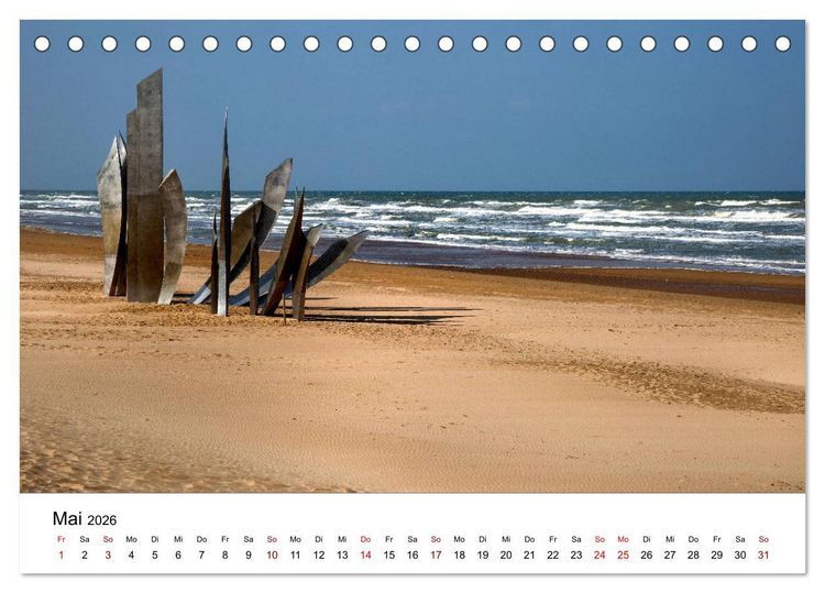 Produktbild: Normandie - Land am Meer (Tischkalender 2026 DIN A5 quer), CALVENDO Monatskalender
