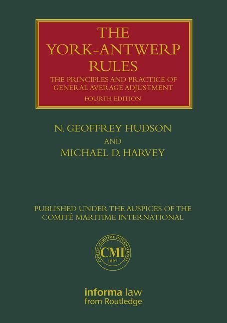 Produktbild: Hudson, N: The York-Antwerp Rules: The Principles and Practi