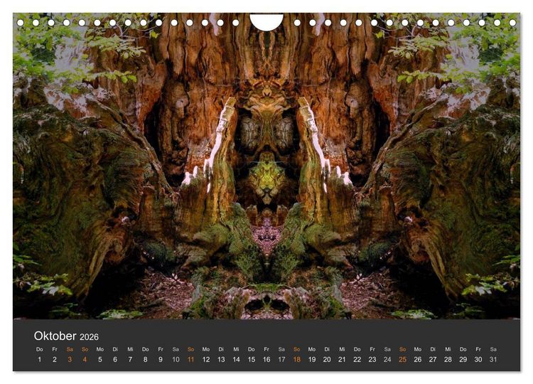 Produktbild: Spiegelwelten - Im Reich der Naturwesen (Wandkalender 2026 DIN A4 quer), CALVENDO Monatskalender