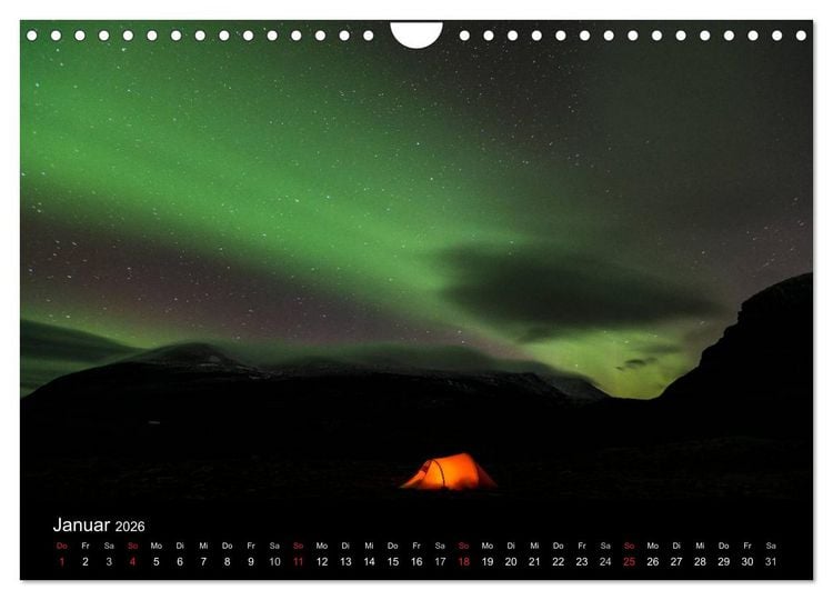 Produktbild: Nordlichter (Wandkalender 2026 DIN A4 quer), CALVENDO Monatskalender