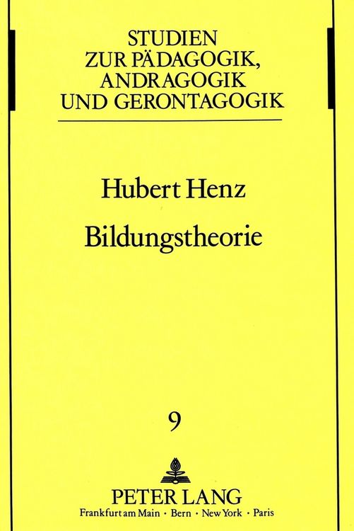 Produktbild: Bildungstheorie