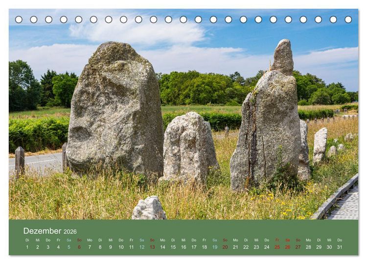Produktbild: Mysteri&ouml;se Megalithen (Tischkalender 2026 DIN A5 quer), CALVENDO Monatskalender
