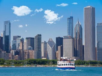 Produktbild: CALVENDO Puzzle CHICAGO Skyline | 1000 Teile Lege-Gr&ouml;&szlig;e 64x48cm Foto-Puzzle f&uuml;r gl&uuml;ckliche Stunden