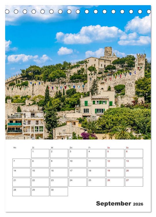 Produktbild: Mallorca - Traumhafte Insel auf der Sonnenseite (Tischkalender 2026 DIN A5 hoch), CALVENDO Monatskalender