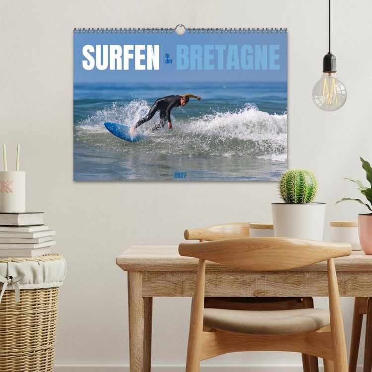 Produktbild: Surfen in der Bretagne (Wandkalender 2027 DIN A3 quer), CALVENDO Monatskalender
