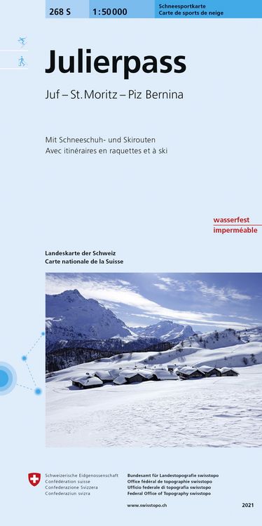 Produktbild: 268S Julierpass Schneesportkarte