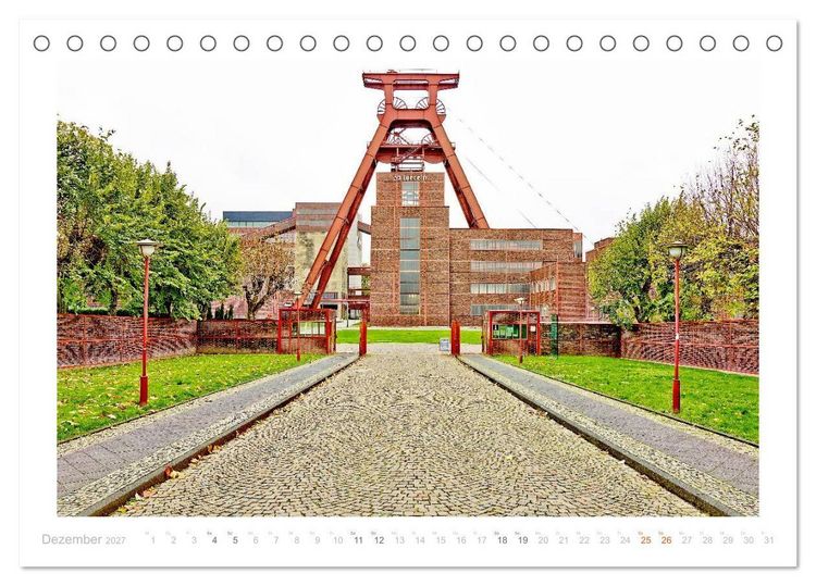 Produktbild: Zeche Zollverein. Weltkulturerbe. (Tischkalender 2027 DIN A5 quer), CALVENDO Monatskalender