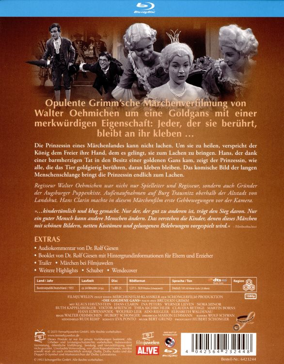 Produktbild: Die goldene Gans (1953) (Filmjuwelen / Schongerfilm-M&auml;rchen)