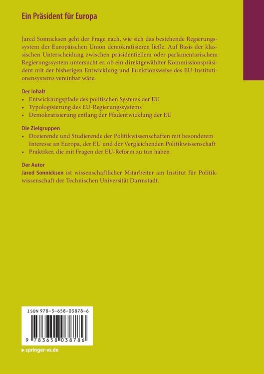 Produktbild: Ein Pr&auml;sident f&uuml;r Europa