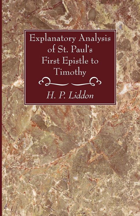 Produktbild: Explanatory Analysis of St. Paul's First Epistle to Timothy
