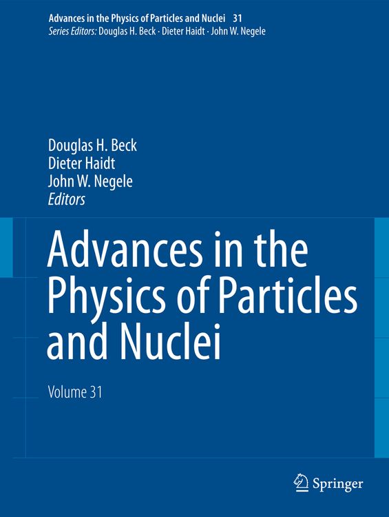 Produktbild: Advances in the Physics of Particles and Nuclei - Volume 31