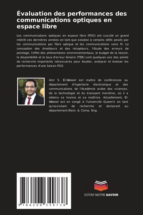 Produktbild: &Eacute;valuation des performances des communications optiques en espace libre