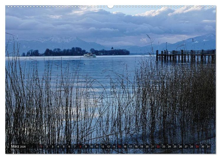 Produktbild: Stille Tage am Chiemsee (Wandkalender 2026 DIN A2 quer), CALVENDO Monatskalender