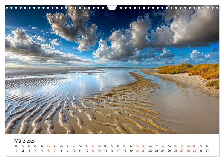 Produktbild: Deutschland - zwischen Bergen und Meeren (Wandkalender 2027 DIN A3 quer), CALVENDO Monatskalender