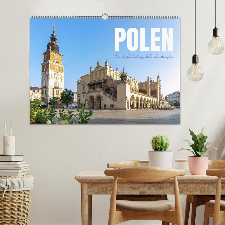 Produktbild: Polen. Von Krakau bis Danzig: Bilder voller Atmosph&auml;re (Wandkalender 2026 DIN A2 quer), CALVENDO Monatskalender