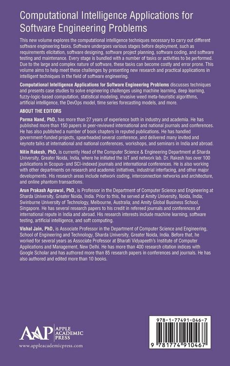 Produktbild: Computational Intelligence Applications for Software Engineering Problems