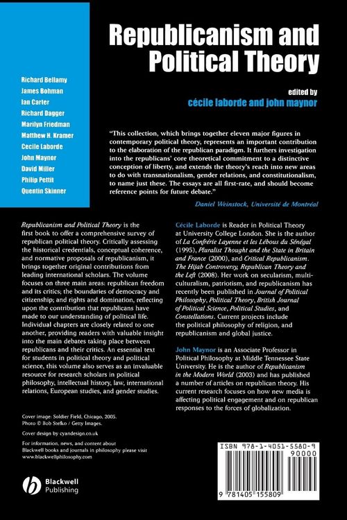 Produktbild: Republicanism Political Theory