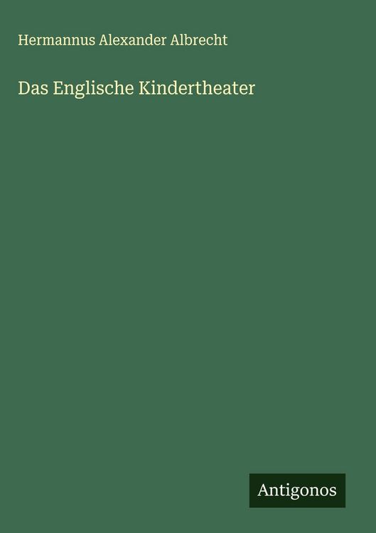 Produktbild: Das Englische Kindertheater