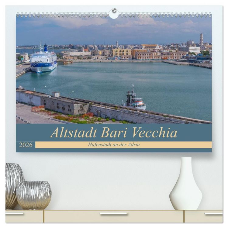 Produktbild: Altstadt Bari Vecchia (hochwertiger Premium Wandkalender 2026 DIN A2 quer), Kunstdruck in Hochglanz
