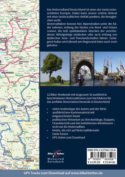 Produktbild: Motorrad Reisef&uuml;hrer Biker Weekends Deutschland