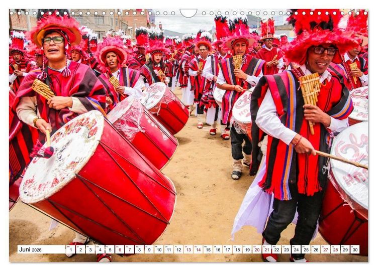 Produktbild: Traditionen und Feste im Hochland von Peru (Wandkalender 2026 DIN A3 quer), CALVENDO Monatskalender