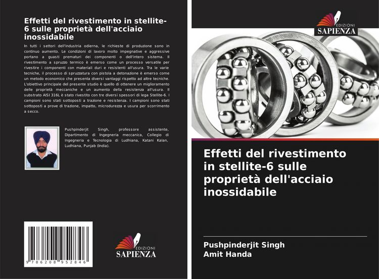 Produktbild: Effetti del rivestimento in stellite-6 sulle propriet&agrave; dell'acciaio inossidabile