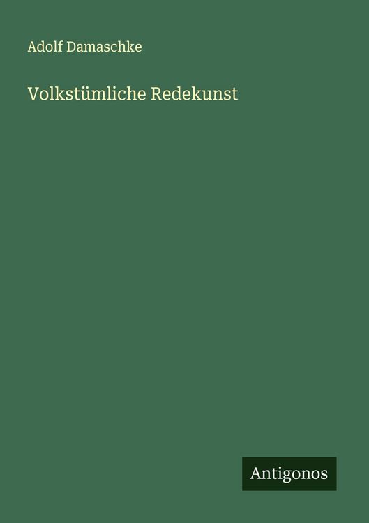 Produktbild: Volkst&uuml;mliche Redekunst