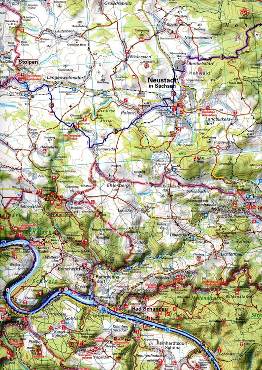 Produktbild: BVA ADFC Regionalkarte Dresden & Umgebung 1:75.000