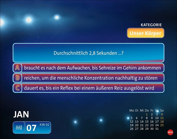 Produktbild: Wer wei&szlig; denn sowas? Tagesabrei&szlig;kalender 2026