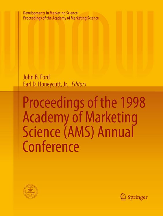 Produktbild: Proceedings of the 1998 Academy of Marketing Science (AMS) Annual Conference
