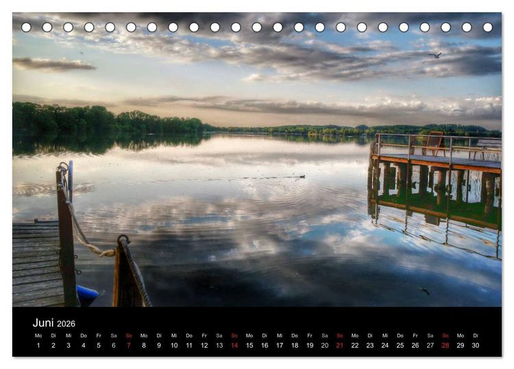 Produktbild: Zeit f&uuml;r... die Seenplatte Holsteinische Schweiz (Tischkalender 2026 DIN A5 quer), CALVENDO Monatskalender