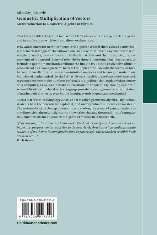 Produktbild: Geometric Multiplication of Vectors