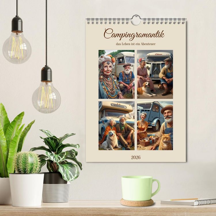Produktbild: Campingromantik das Leben ist ein Abenteuer (Wandkalender 2026 DIN A4 hoch), CALVENDO Monatskalender