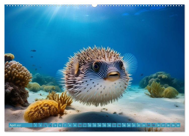 Produktbild: Ungew&ouml;hnliches Unterwasserleben (hochwertiger Premium Wandkalender 2027 DIN A2 quer), Kunstdruck in Hochglanz