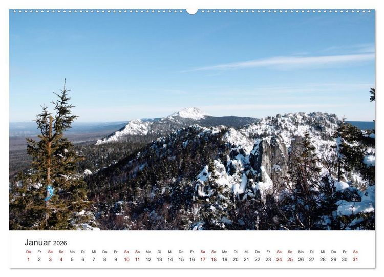 Produktbild: Uralgebirge - Das wundersch&ouml;ne Gebirge zwischen Asien und Europa. (hochwertiger Premium Wandkalender 2026 DIN A2 quer), Kunstdruck in Hochglanz