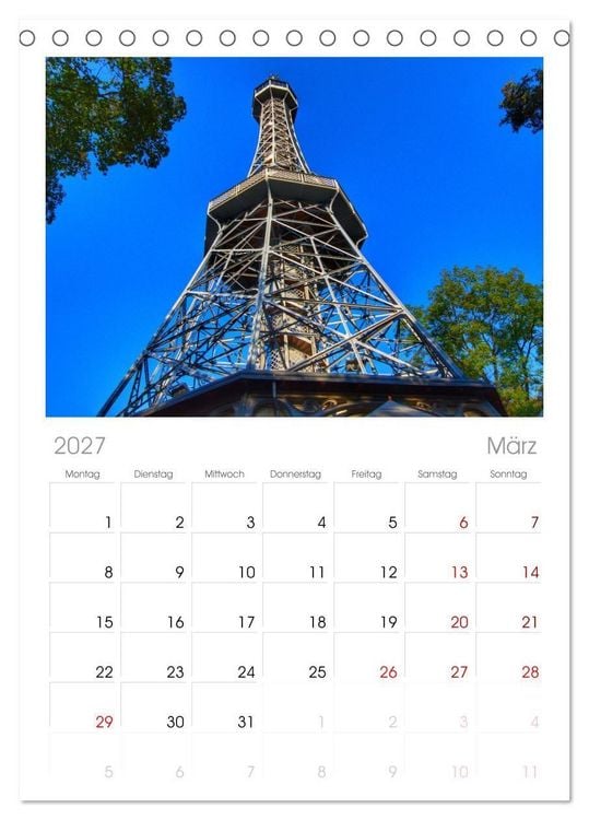 Produktbild: Tischplaner 2027 - Prag. Du bist so sch&ouml;n (A5 Tischkalender zum Aufstellen) CALVENDO