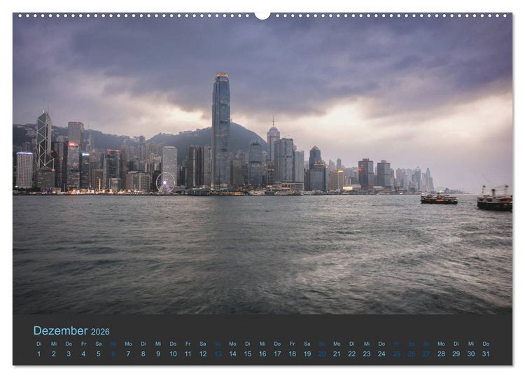 Produktbild: Hong Kong - Skylines (Wandkalender 2026 DIN A2 quer), CALVENDO Monatskalender