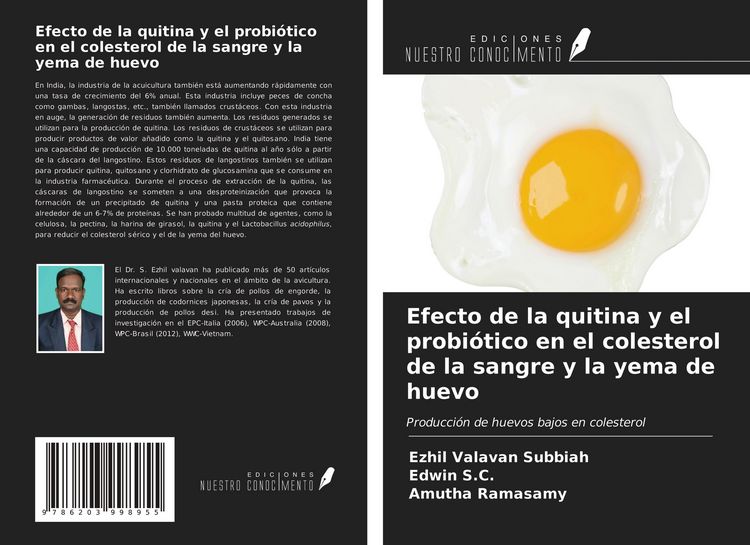 Produktbild: Efecto de la quitina y el probi&oacute;tico en el colesterol de la sangre y la yema de huevo