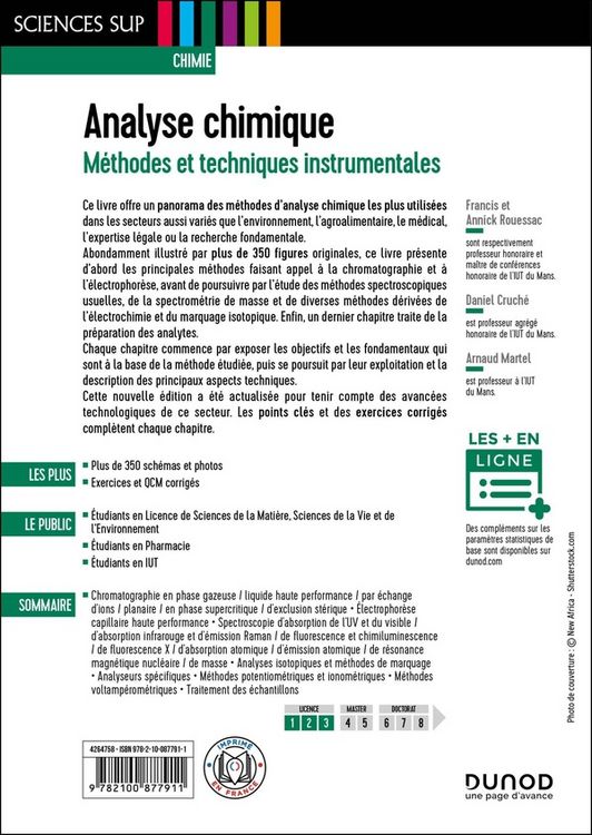 Produktbild: Analyse chimique : m&eacute;thodes et techniques instrumentales