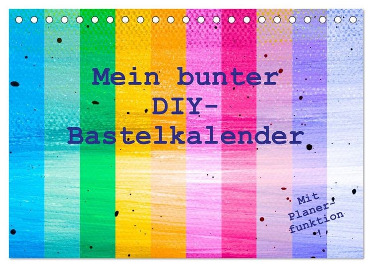 Produktbild: Mein bunter DIY-Bastelkalender (Tischkalender 2026 DIN A5 quer), CALVENDO Monatskalender