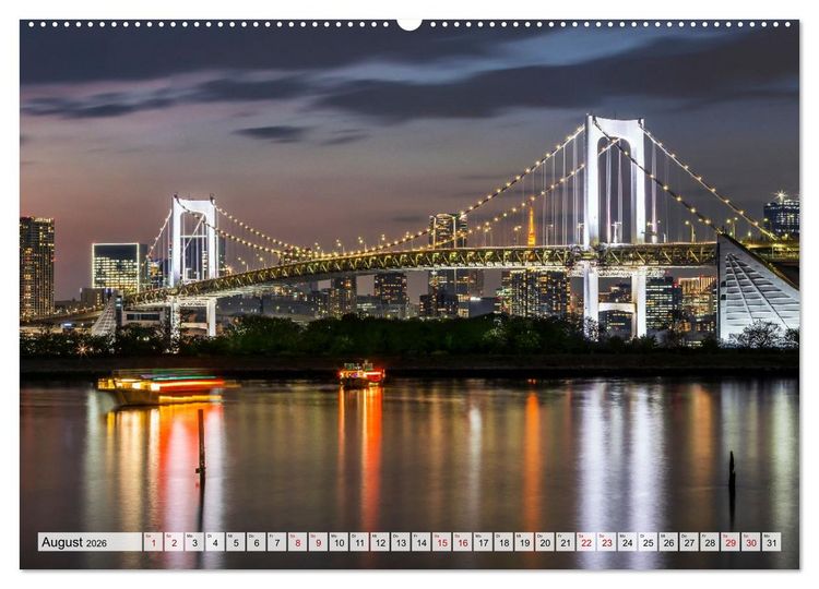 Produktbild: Tokio - Das Herz Japans (hochwertiger Premium Wandkalender 2026 DIN A2 quer), Kunstdruck in Hochglanz
