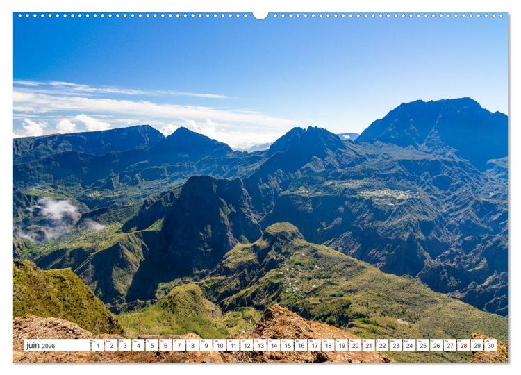 Produktbild: &Icirc;le de la R&eacute;union - Le paradis fran&ccedil;ais dans l'oc&eacute;an Indien (Calendrier mural 2026 DIN A2 vertical) calendrier de bureau
