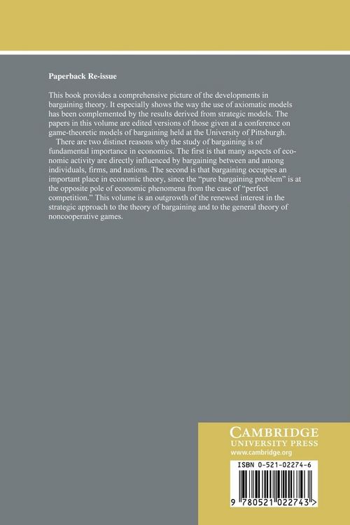 Produktbild: Game-Theoretic Models of Bargaining