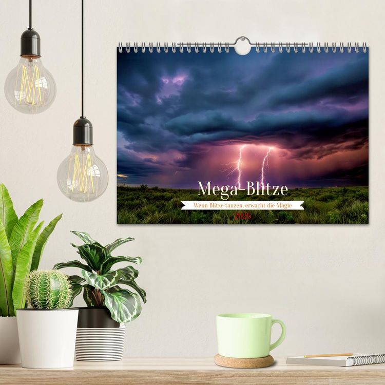 Produktbild: Mega-Blitze (Wandkalender 2026 DIN A4 quer), CALVENDO Monatskalender