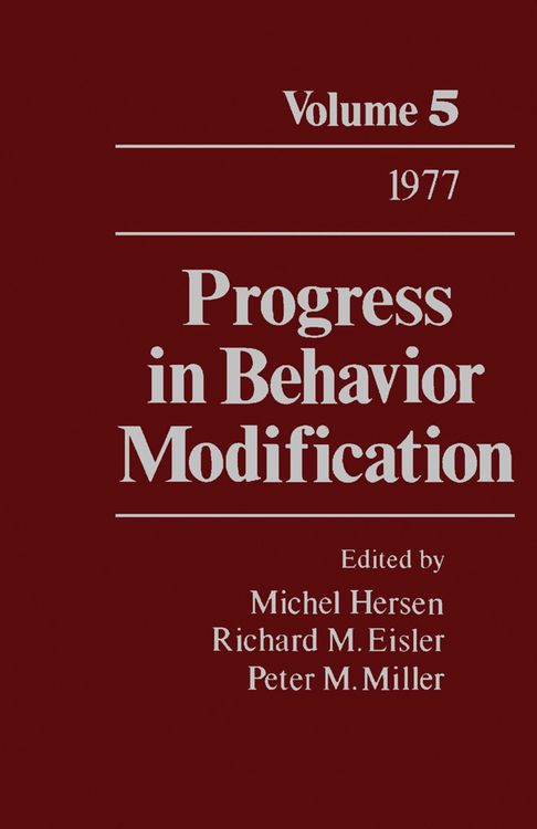 Produktbild: Progress in Behavior Modification