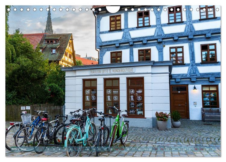 Produktbild: Die Fischerstadt - Ein mittelalterliches Stadtviertel in Ulm (Wandkalender 2026 DIN A4 quer), CALVENDO Monatskalender