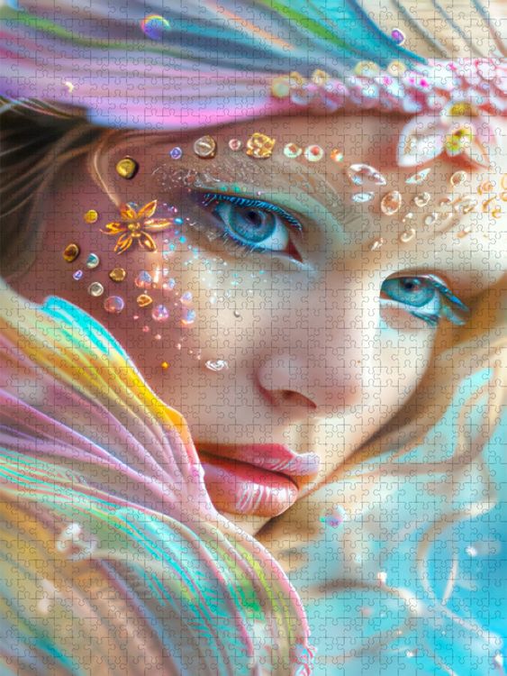 Produktbild: CALVENDO Puzzle M&auml;rchenhafte Meerjungfrauen | 1000 Teile Lege-Gr&ouml;&szlig;e 64x48cm Foto-Puzzle f&uuml;r gl&uuml;ckliche Stunden